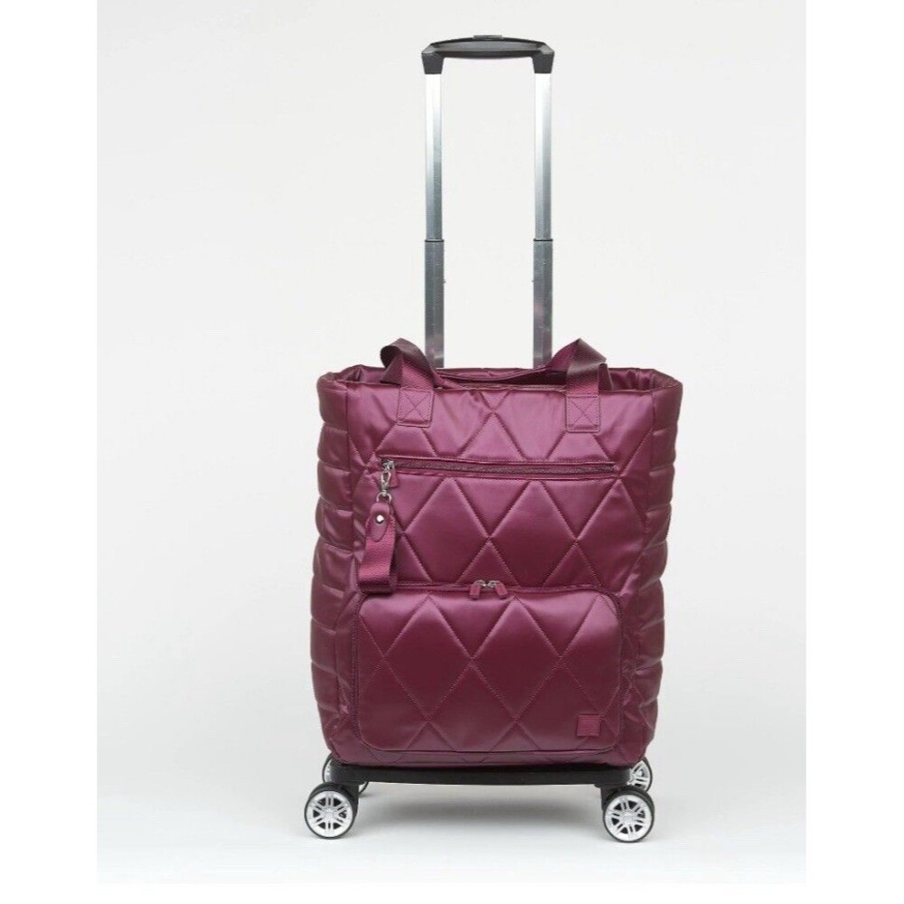 IHKWIP The On-a-Roll Convertible Roller Tote - Metallic Merlot